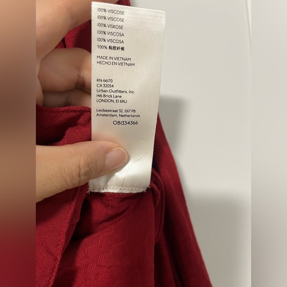 Free People Erin's Jacquard Oversize Button Front Top Stolen Kiss - Picture 7 of 10